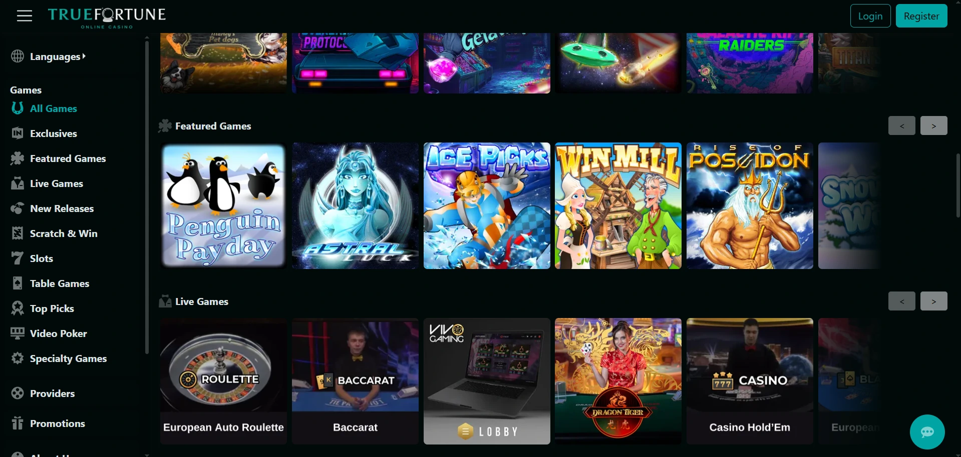 true fortune casino about us main page